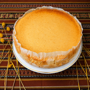TARTA DE QUESO VASCA DE DULCE DE LECHE